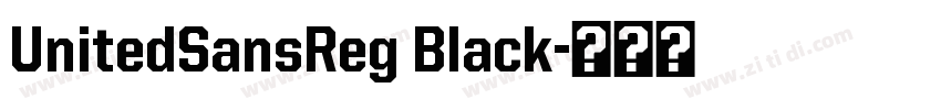 UnitedSansReg Black字体转换